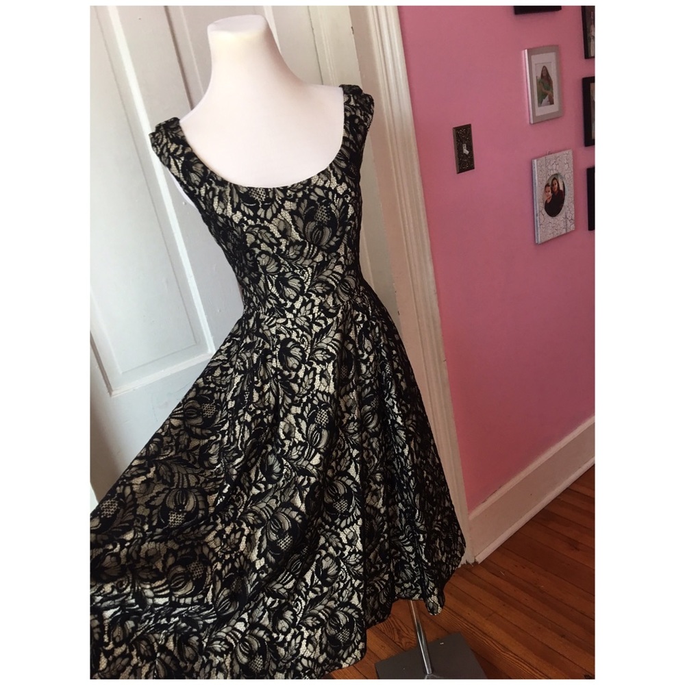 Anthropologie Mirror of Venus Flared Lace Dress